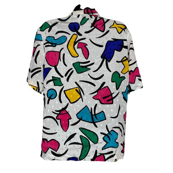 Colorful Abstract Button Down Shirt - Picture 5 of 9